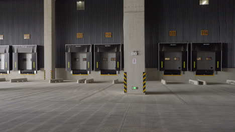 underground loading bay docks at new warehouse