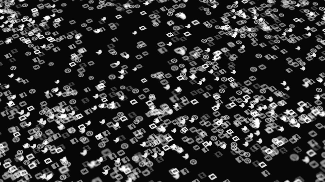 patrón de iconos de las redes sociales