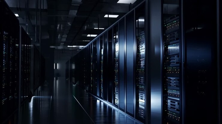 Modern Data Center Interior