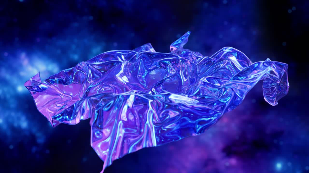 forma de fluido abstracta en el espacio