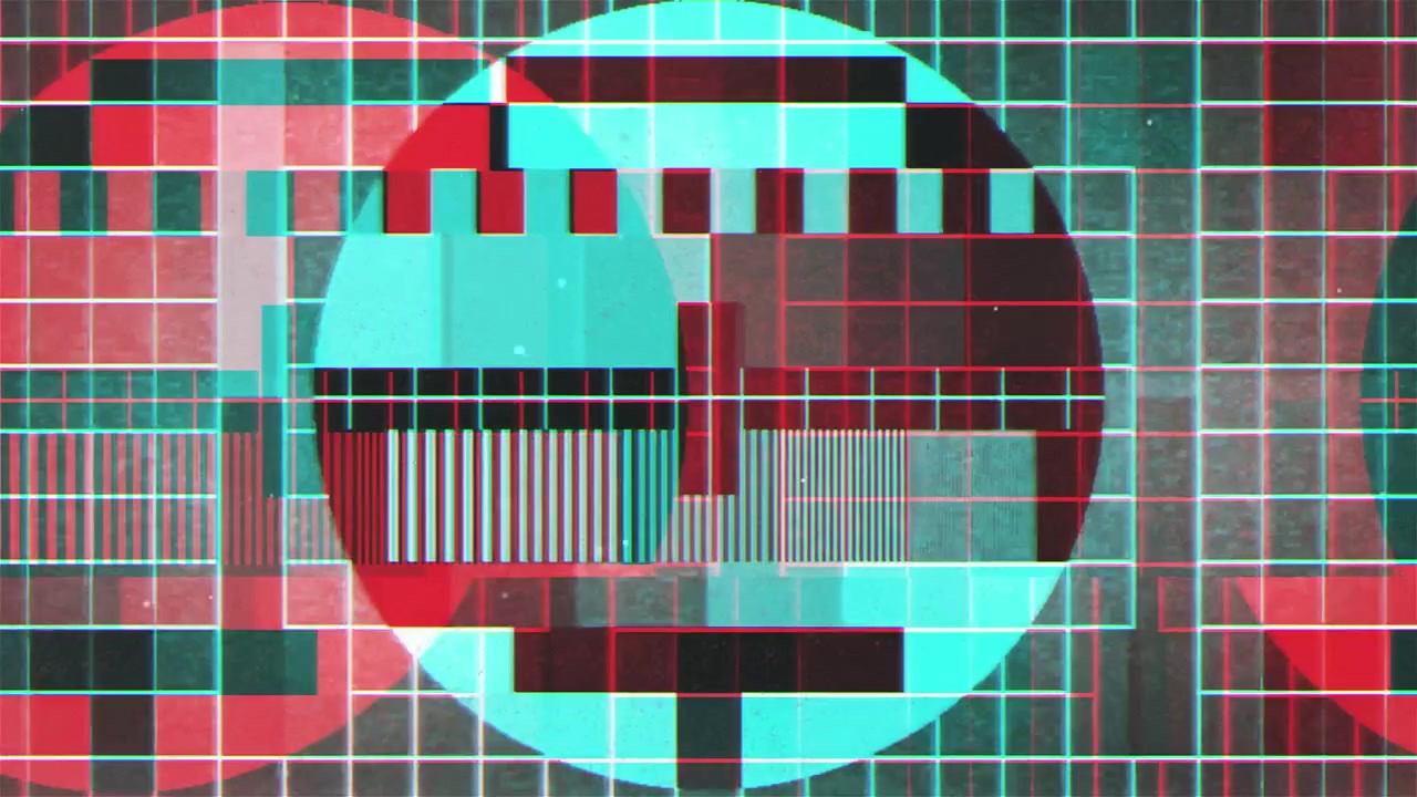 No Signal Tv Screen - Glitched with RGB split, loop-able.