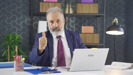 retrato de un hombre de negocios confiable y leal.