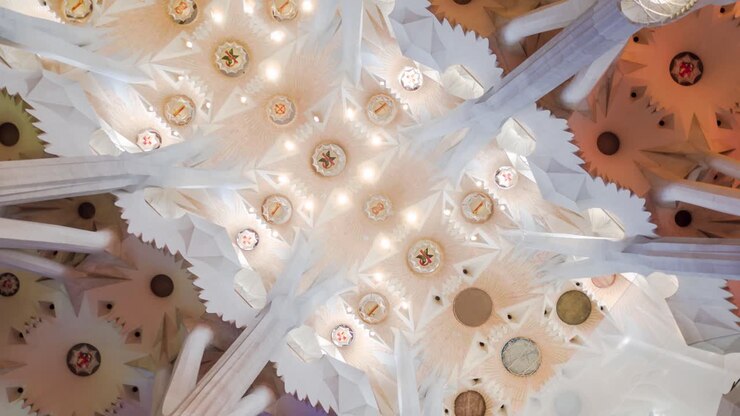 Sagrada Familia Ceiling Detail