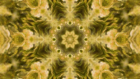 la animación abstracta, el fondo líquido, la hermosa película de pintura digital, la película de fondo abstracto, el video de stock de animación de kaleidoscopio.