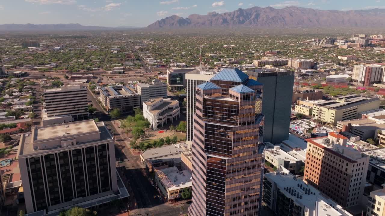 Aerial View of Downtown Tucson, Arizona