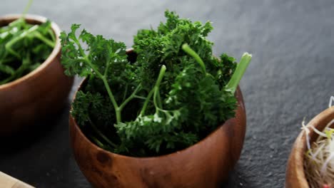 Bowls-of-shredded-cabbage-and-herbs