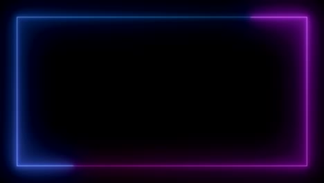 neon glowing colorful frame. 4k moving seamless art loop background abstract motion screen background