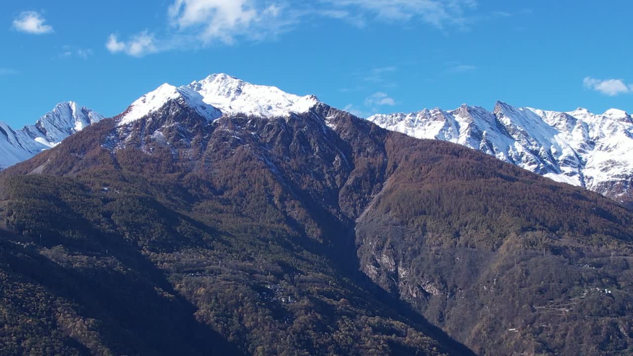 Exploring the majestic alps of italy from above