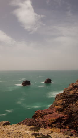 sea and sky in portugal in vertical