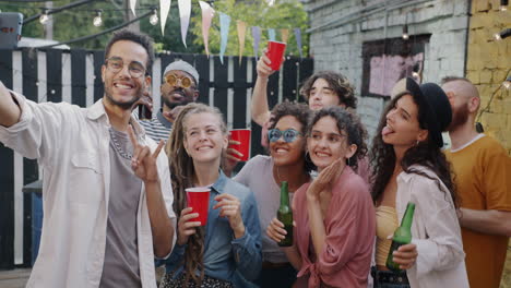 friends enjoying a summer party