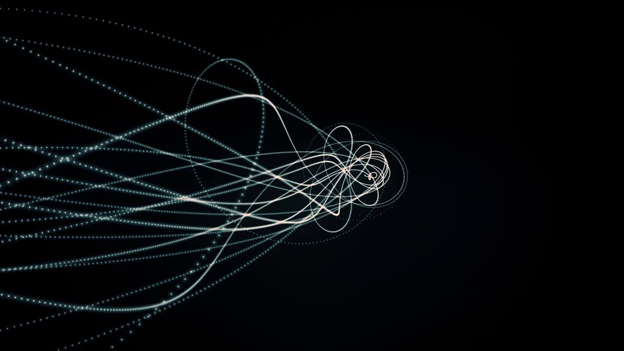 líneas onduladas brillantes, fondo abstracto