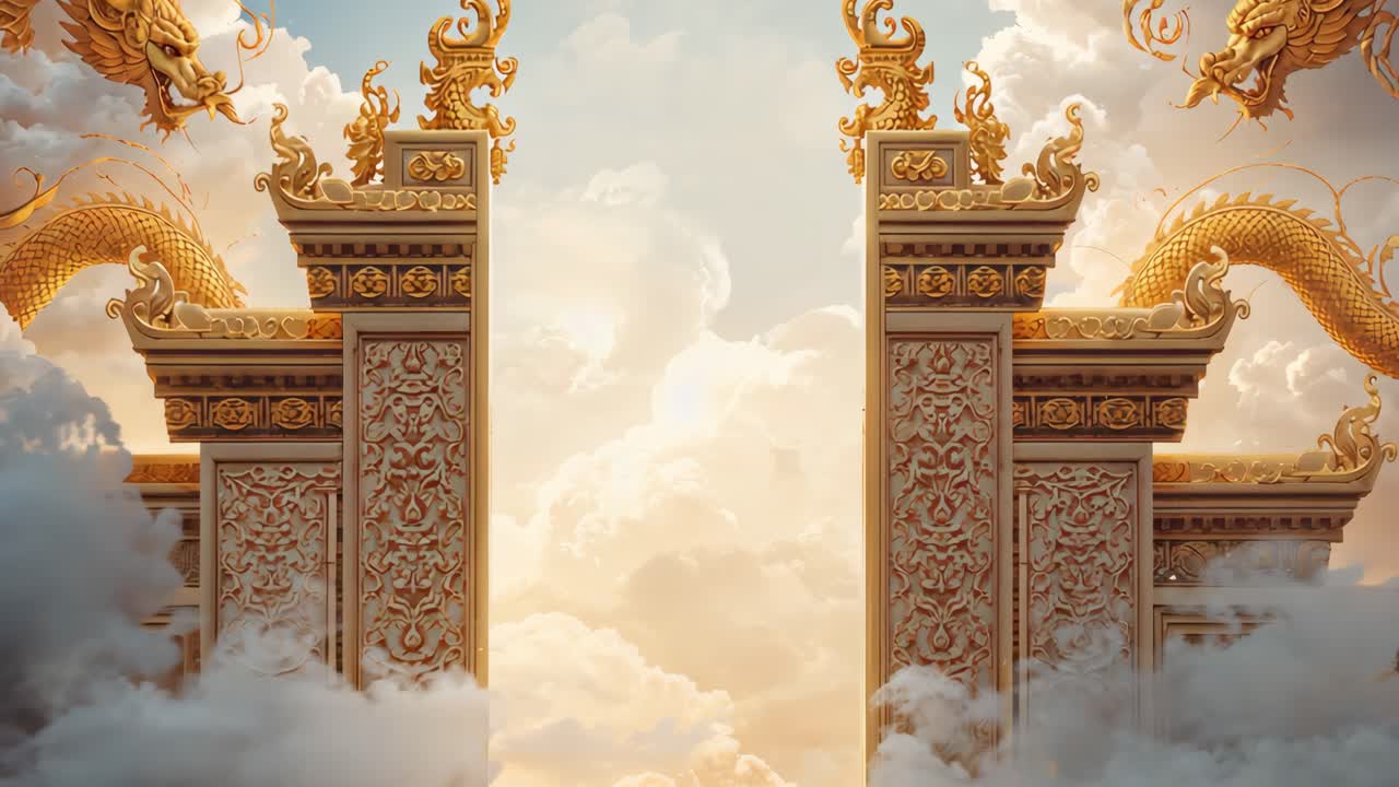 Ornate Golden Gate to Heaven