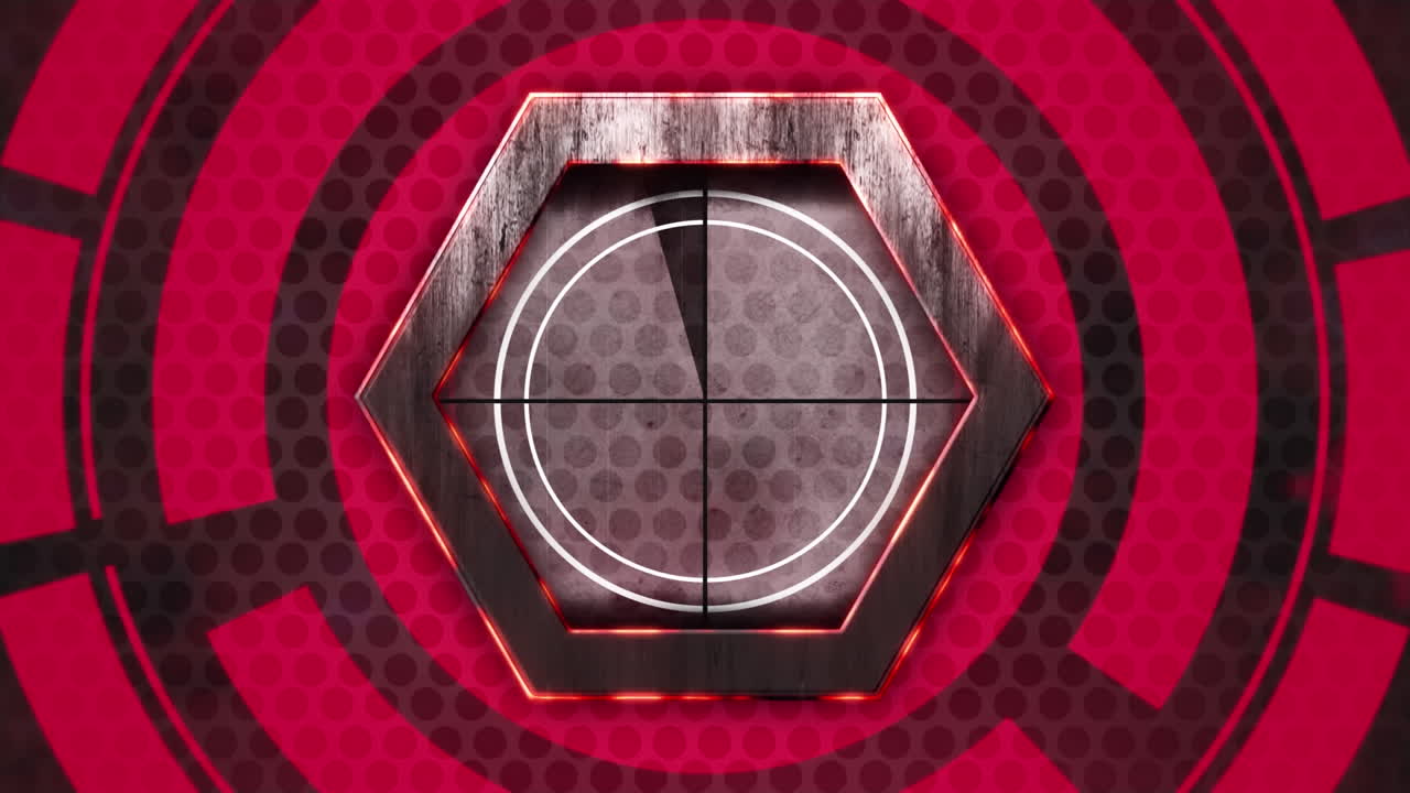 범위 스캐닝과 어두운 배경에서 데이터 처리의 애니메이션