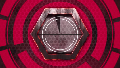 animación del procesamiento de datos sobre el escaneo del alcance y el fondo oscuro