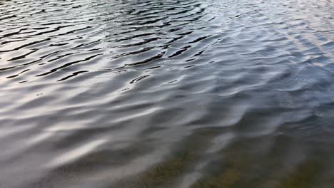 water in motion with texture on an island
