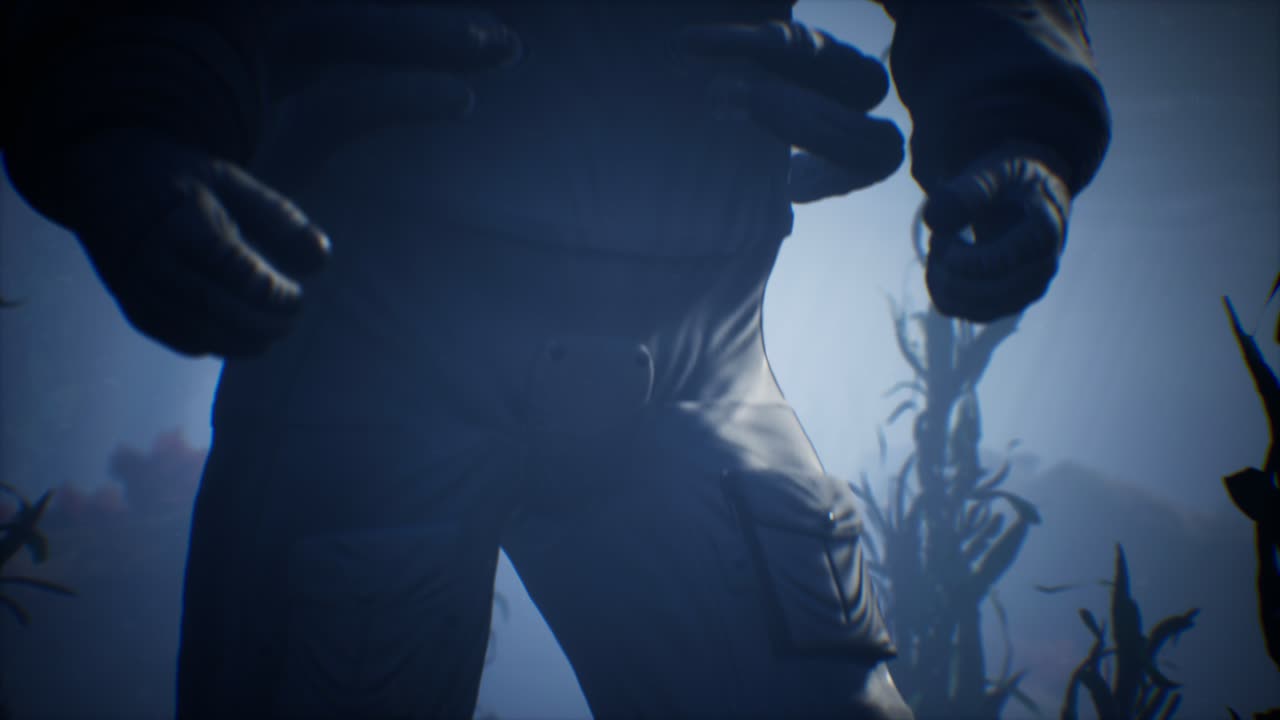 astronauta espacial en el mar