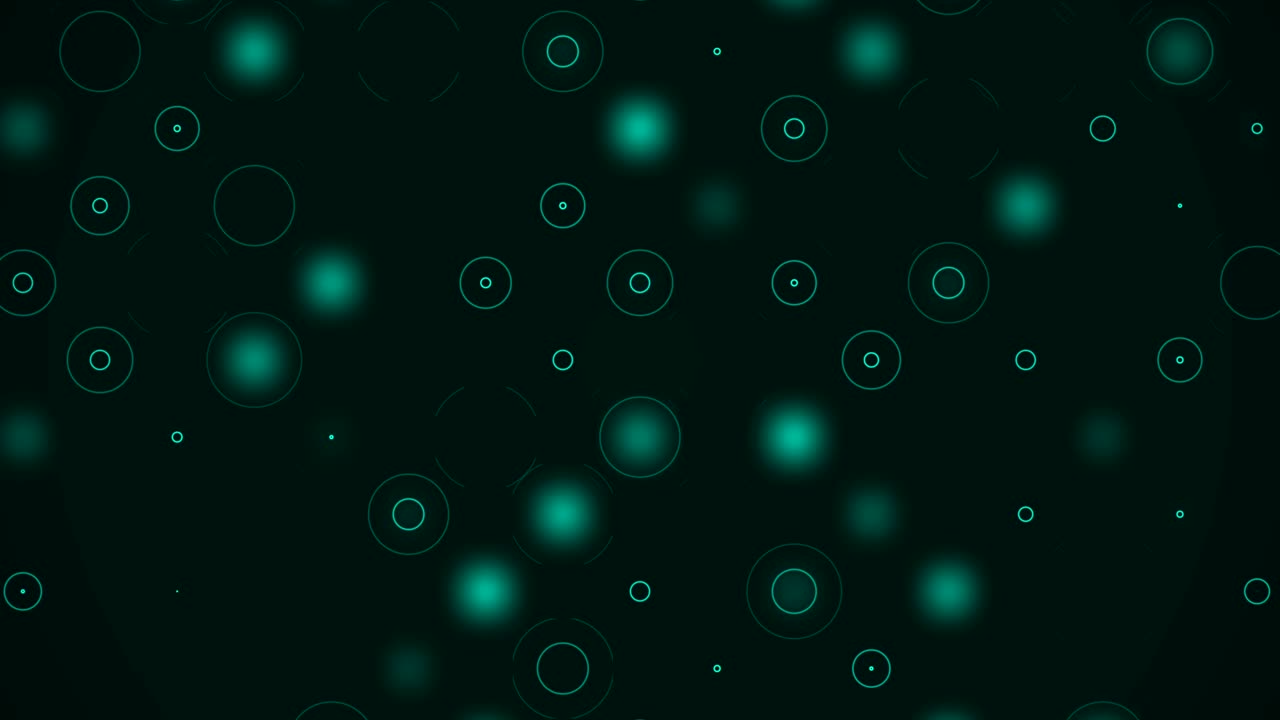 Teal Circles Abstract Background