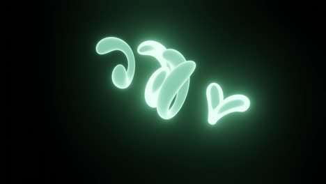 abstract motion graphics cgi background 3d rendered animation in loop.