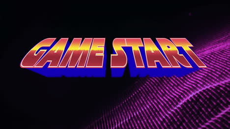 animación de palabras juego de inicio de signo