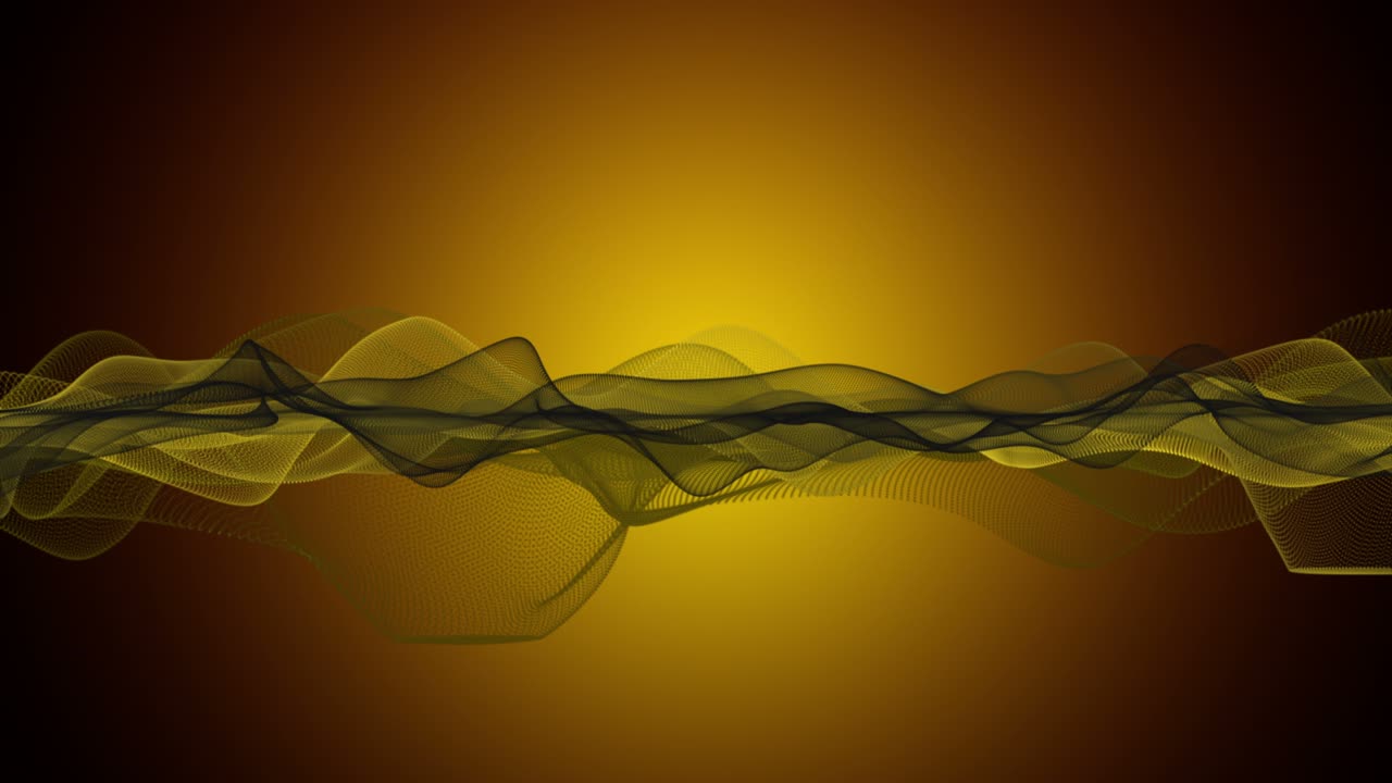 animación fantástica con objeto de onda de partículas en cámara lenta y espacio para texto, 4096x2304 bucle 4k