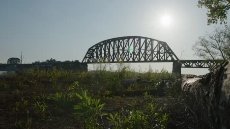 scenic bridge kentucky with sky and greenery