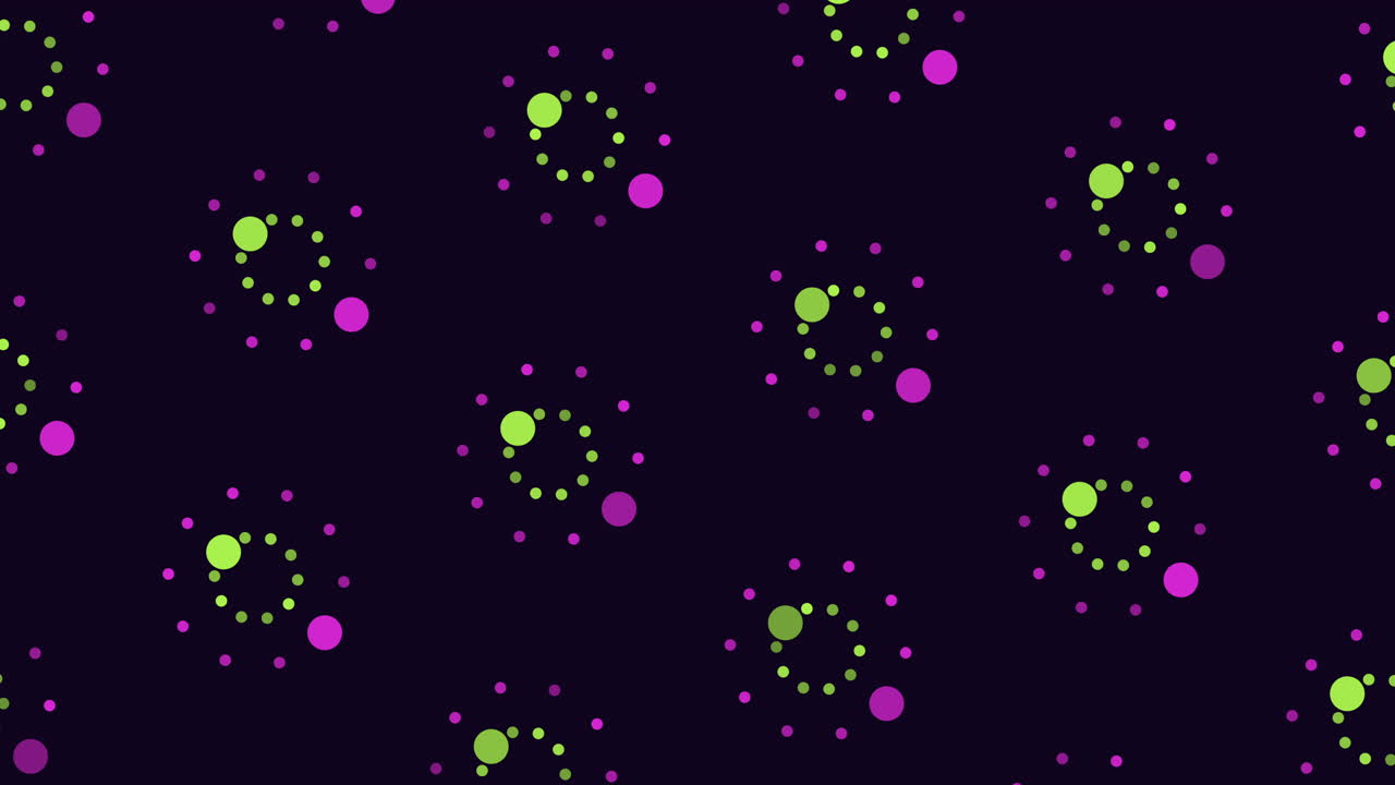 armonía circular un patrón cautivador de azul y naranja en negro