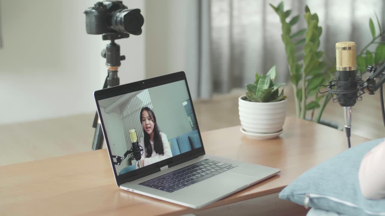 Girl Vlogging Session at Home