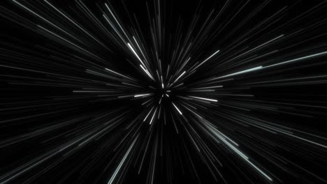 4k animation loop hyper jump anime comic speed lines. anime motion background. fast speed line loop black and white in the space