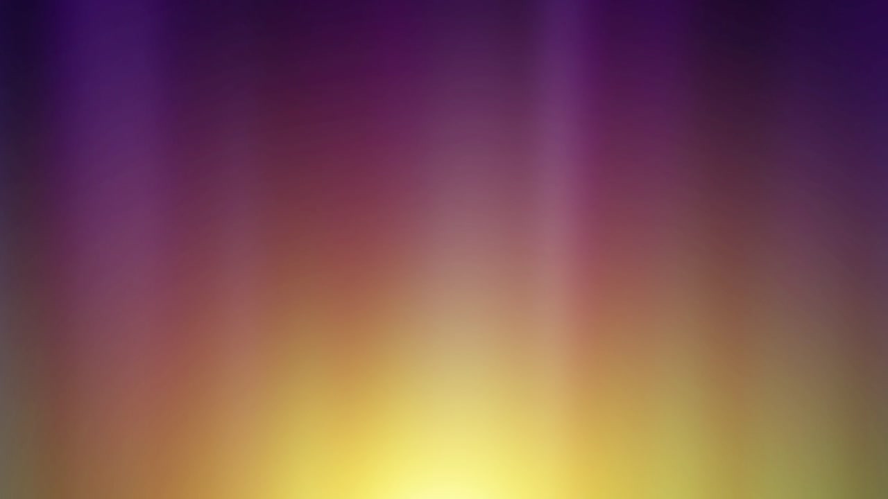 fondo de gradiente de aurora borrosa en bucle en colores de crepúsculo - tonos amarillos, naranjas y púrpuras, cámara lenta - atmósfera cálida, etérea y soñadora