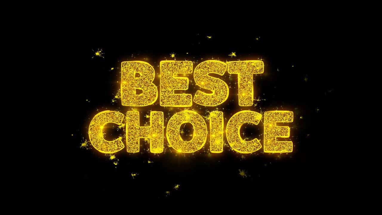 Best Choice - Sparkling Text Graphic