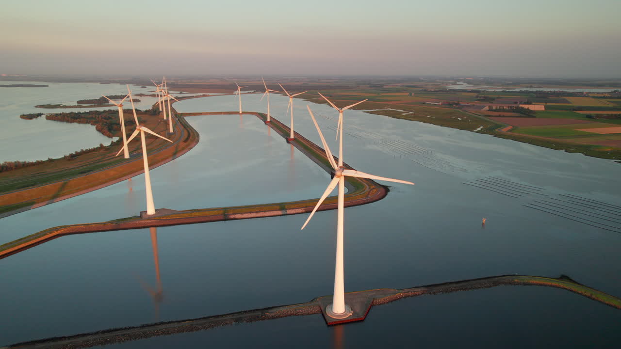 Aerial View Of Philipsdam, Compartmentalisation Dam Part Of The Delta Works In The Netherlands.