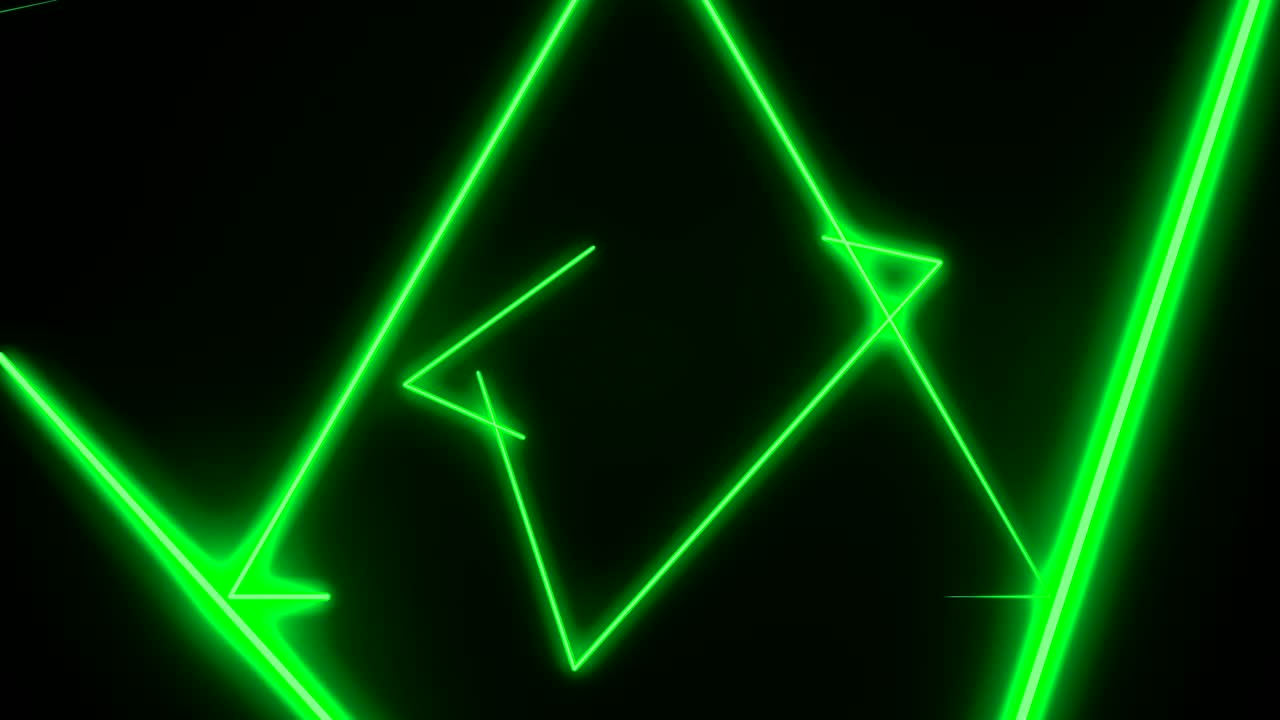 futuristic hud triangolo tunnel seamless vj loop. 4k neon motion graphics per led