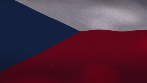 the czech republic national waving flag