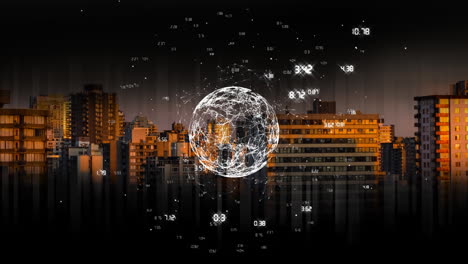animation of rotating globe