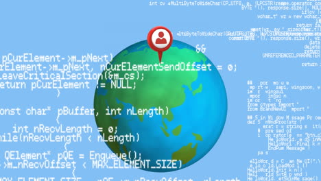 pin on the globe and program codes