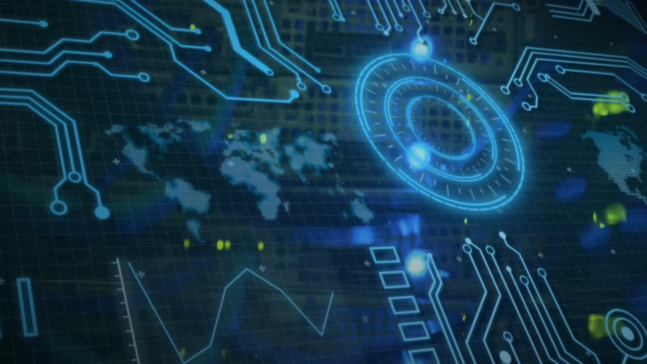 Animation of data processing over computer wires
