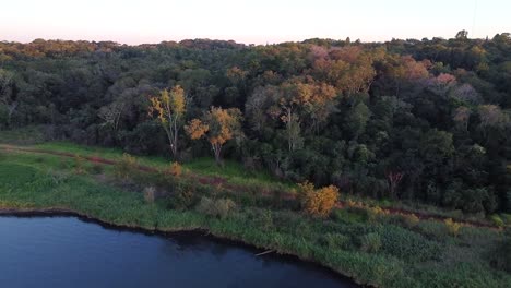 amazing natural landscape at sunset