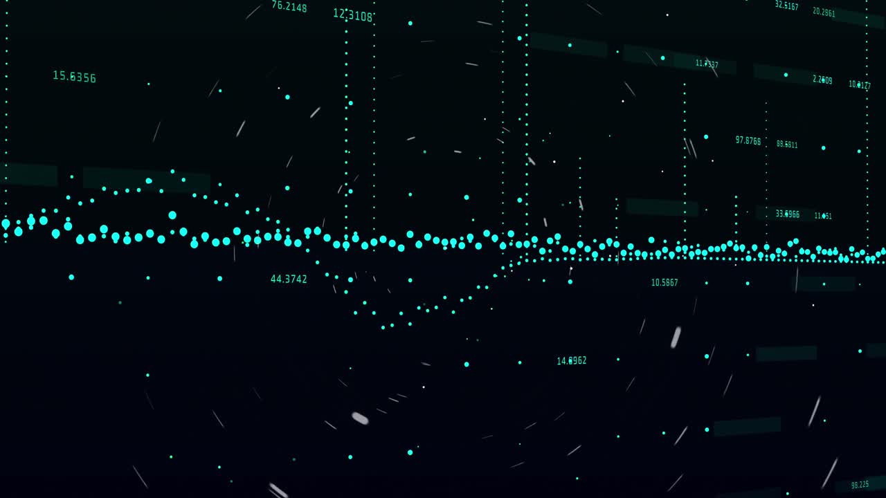 Animation of scope scanning and financial data processing