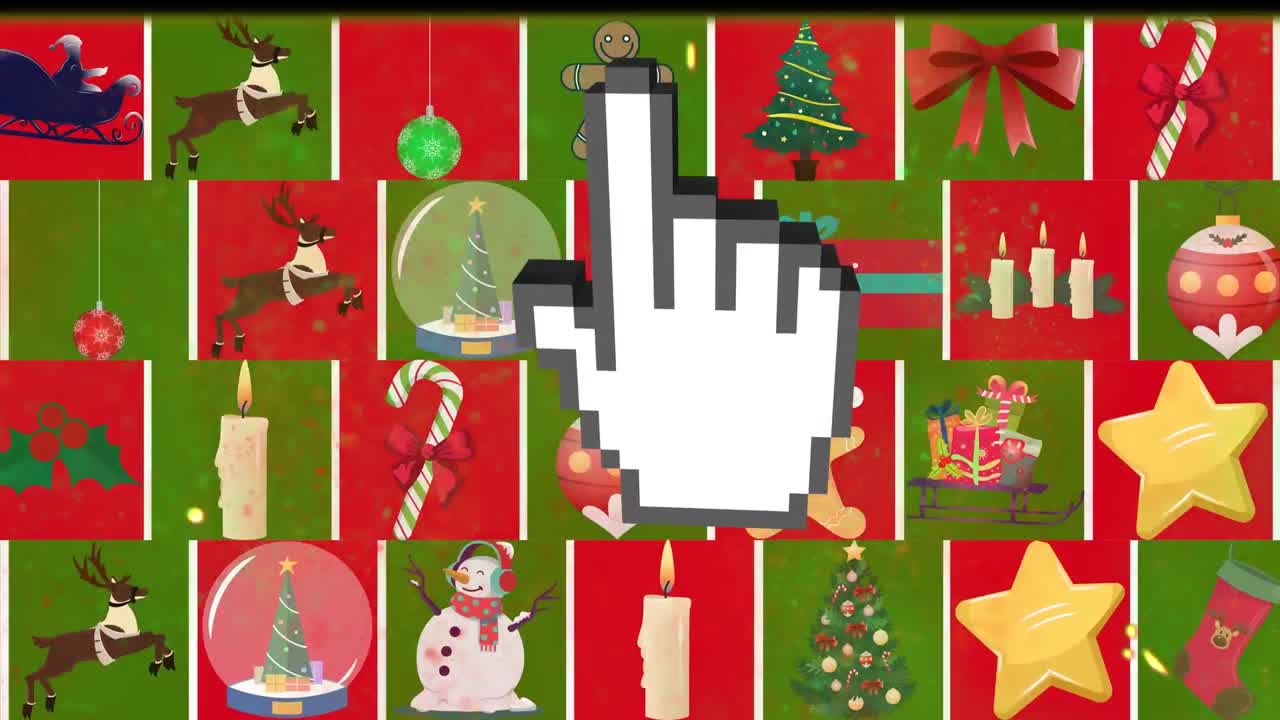 animación de la entrega digital de las decoraciones navideñas