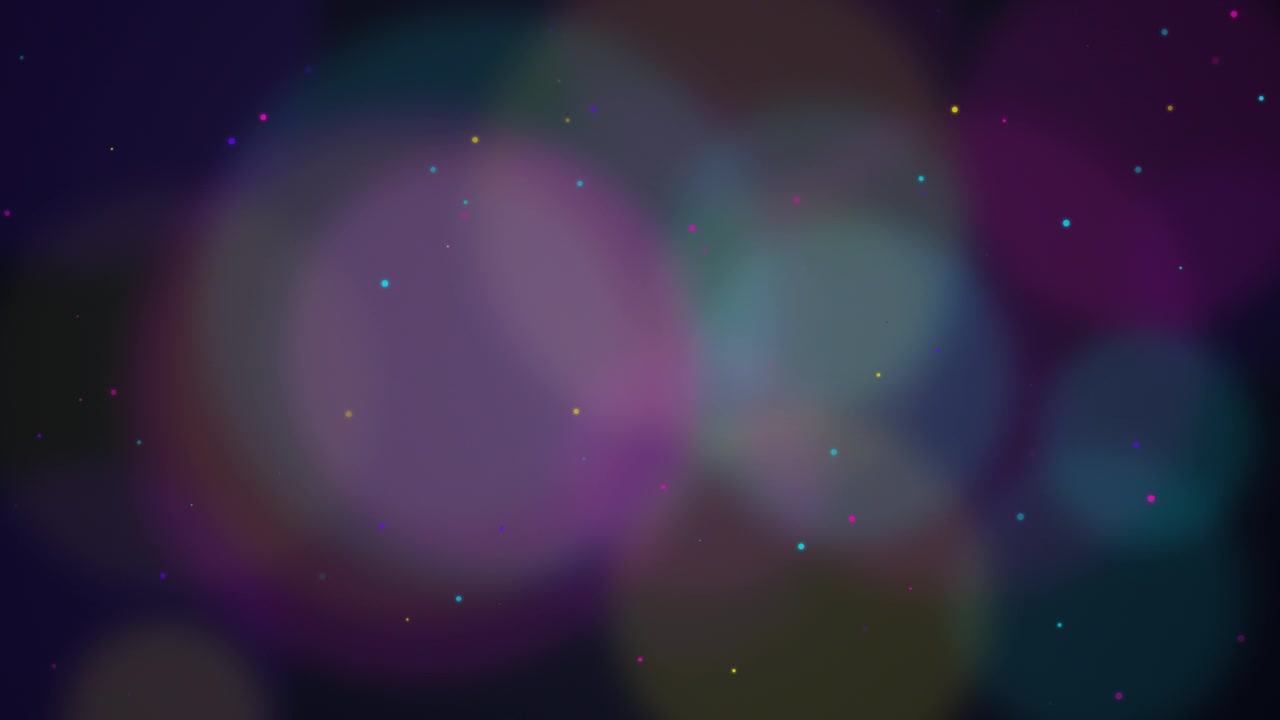 Abstract Background with Floating Colorful Bokeh Particles