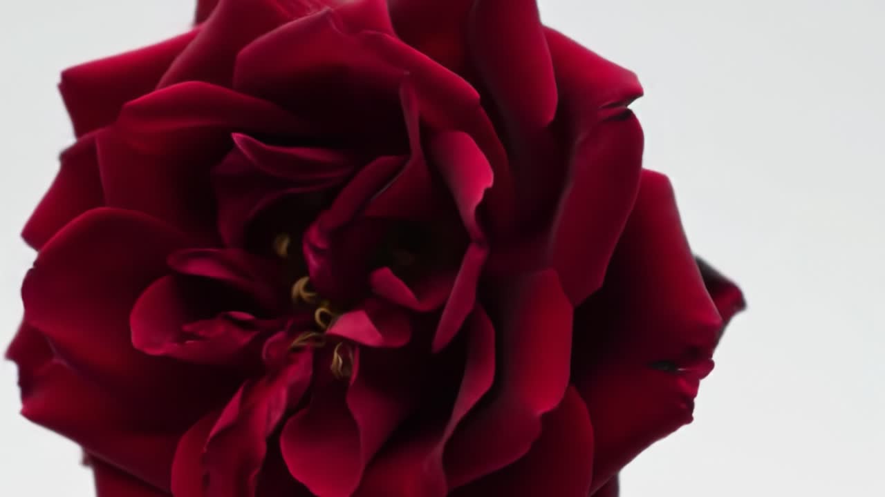 Captivating Close-Up of a Lush Red Rose in Bloom Showcasing its Rich Textures and Intricate Petal Layers, Perfect for Botanical Enthusiasts and Floral Art Lovers