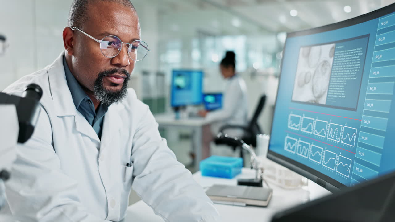 Scientists working in a research lab