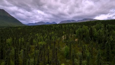 aerial pullout from alaska wilderness
