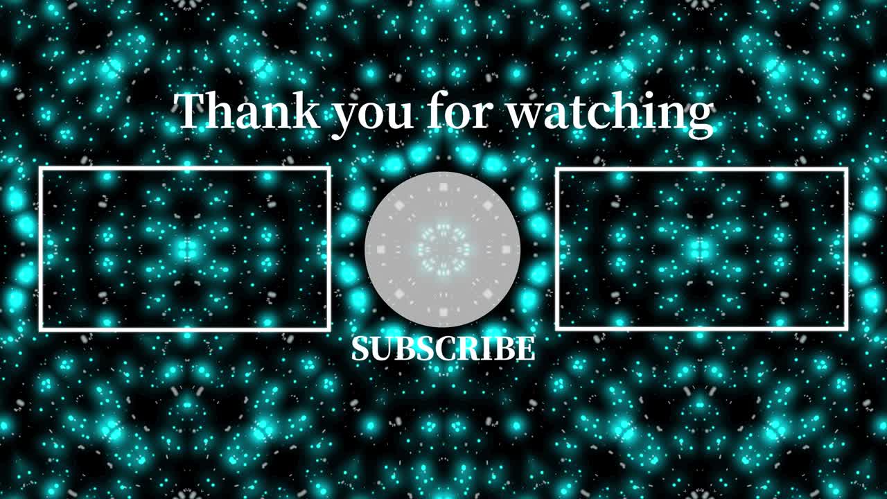 입자 반이는 칼레도스코프 엔드 카드 엔딩 스크린 모션 그래픽