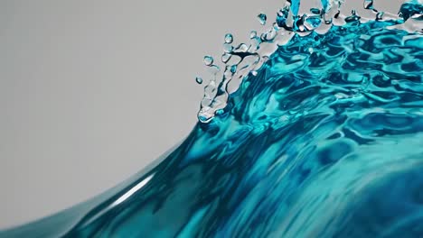 teal water splash and wave