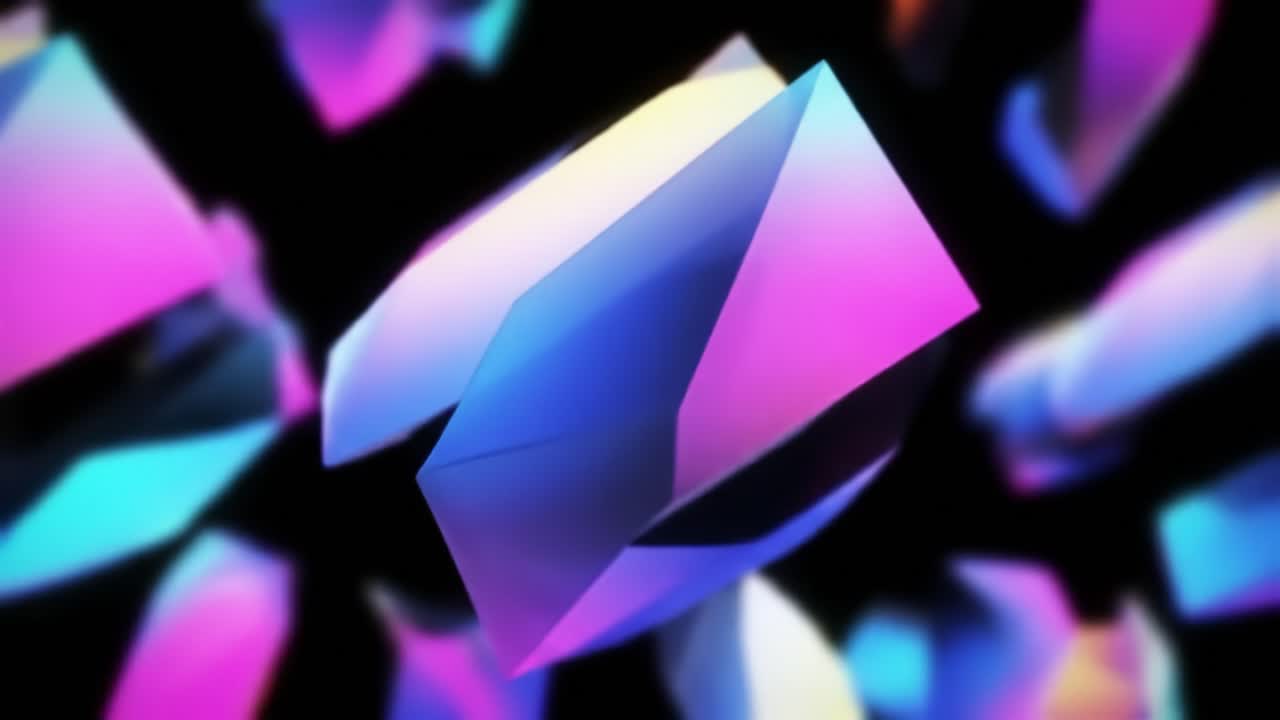 Abstract Colorful Crystal Background