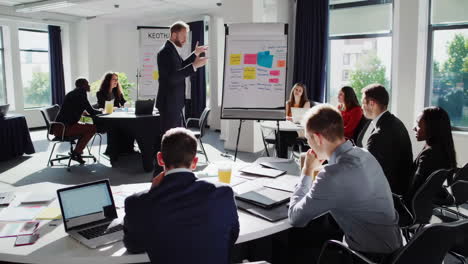 presentación de una reunión de negocios