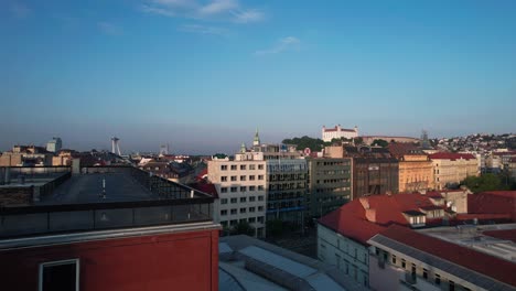 Rising-shot-revealing-the-stunning-Bratislava-castle-and-stunning-city