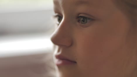 a little girl with beautiful eyes