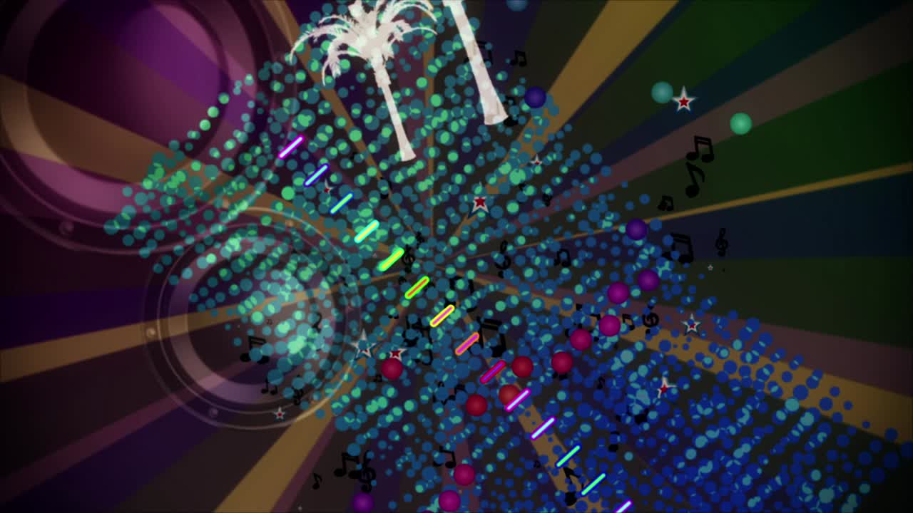 музыкальный спектр винтажный vj петля